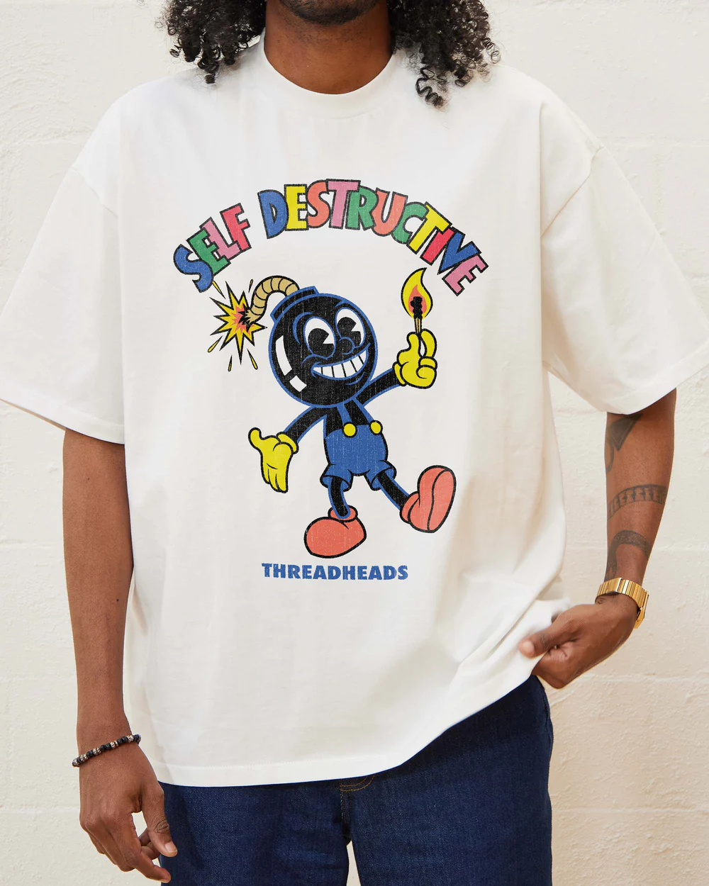 Self Destructive Oversized T-Shirt