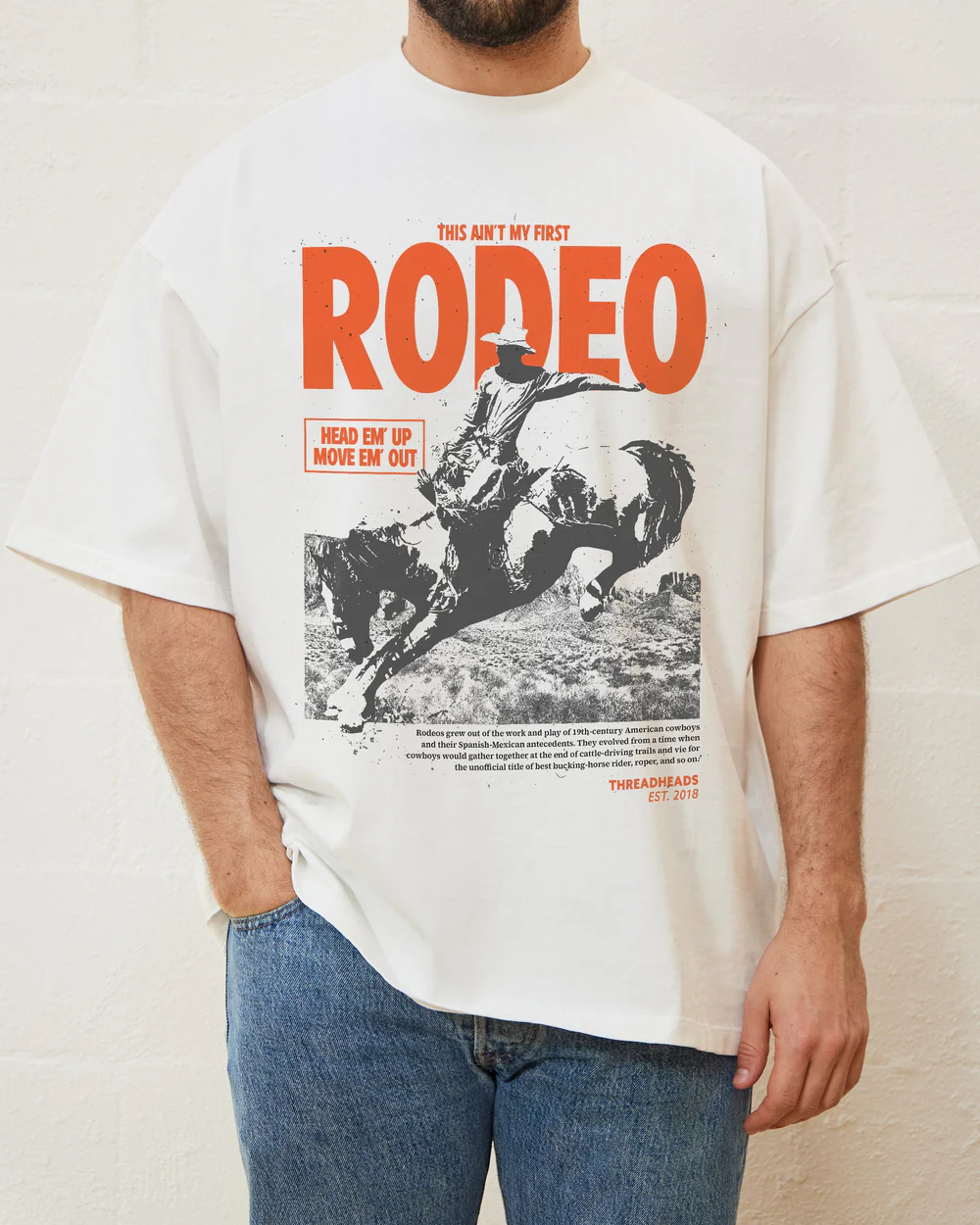 RODEO RUSH" Bull Rider Graphic Tee
